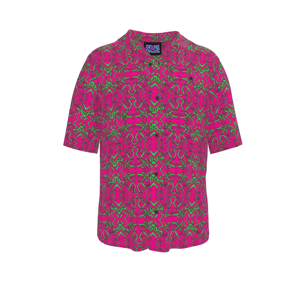 Lightning Ape revere shirt in pink